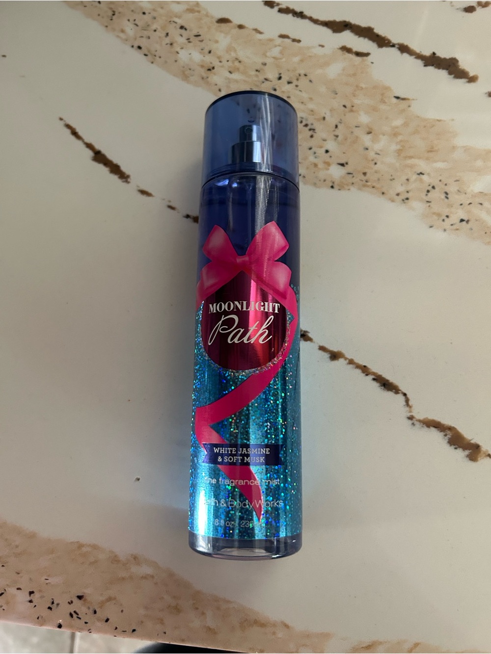Bath & Body Works Moonlight Path Fragrance Mist - Blue with Pink Accents